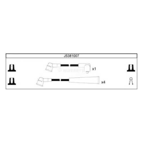 Комплект проводов зажигания NIPPARTS J5381007 в Колеса даром