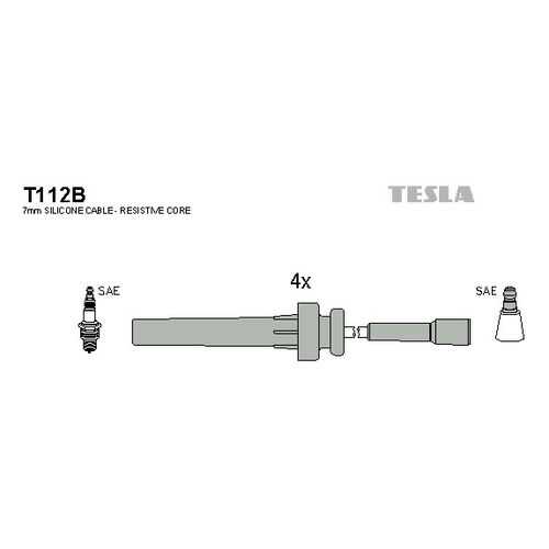 Комплект проводов зажигания TESLA T112B в Колеса даром