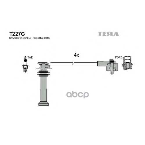 Комплект Проводов Зажигания TESLA T227G в Колеса даром