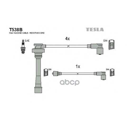 Комплект Проводов Зажигания TESLA T538B в Колеса даром