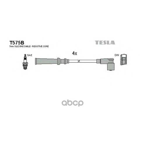 Комплект Проводов Зажигания TESLA T575B в Колеса даром