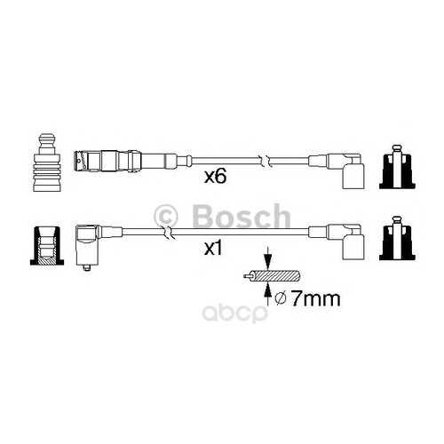 Комплект высоковольтных проводов Bosch 0986356332 в Колеса даром