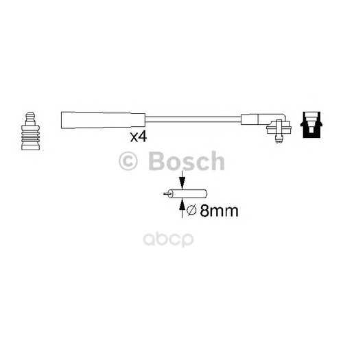 Комплект высоковольтных проводов Bosch 0986356700 в Колеса даром