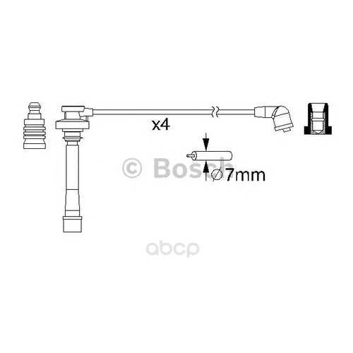 Комплект высоковольтных проводов Bosch 0986357147 в Колеса даром