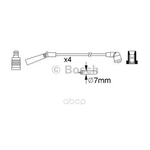 Комплект высоковольтных проводов Bosch 0986357157 в Колеса даром