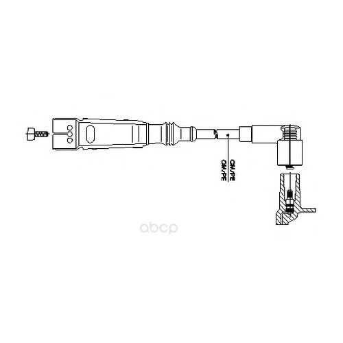 Провод высоковольтный audi/vw 60см BREMI 111/60 в Колеса даром