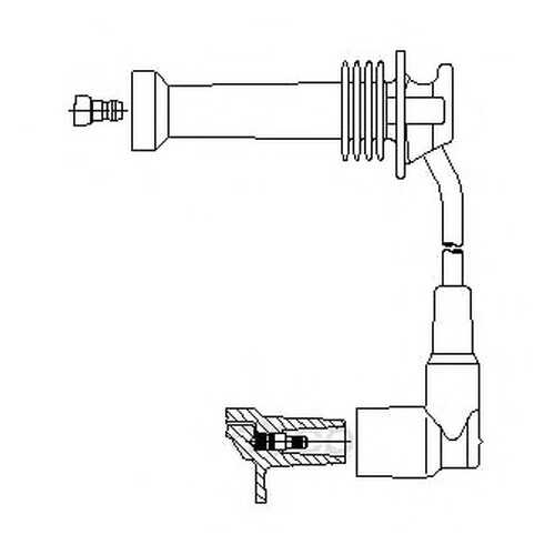 Провод высоковольтный ford/mazda2/volvo s40 95- BREMI 8a17/38 в Колеса даром