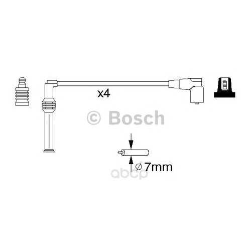 Провод высоковольтный комплект Bosch 0986356778 в Колеса даром