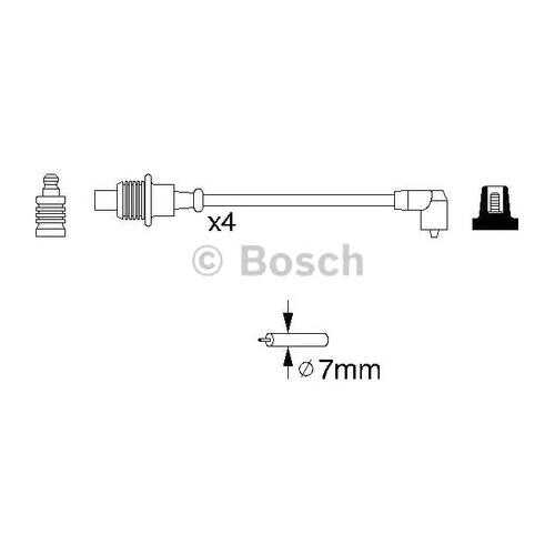 Провода высоковольтные Bosch 0986356854 в Колеса даром