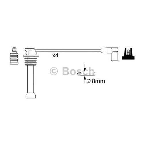 Провода высоковольтные Bosch 0986357271 в Колеса даром