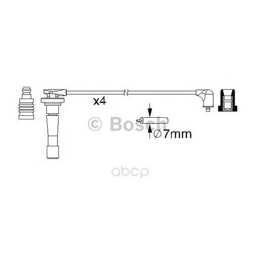 Провода высоковольтные комплект Bosch 0986357150 в Колеса даром