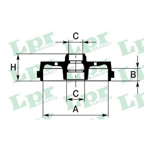 Барабан тормозной LPR 7d0426 в Колеса даром