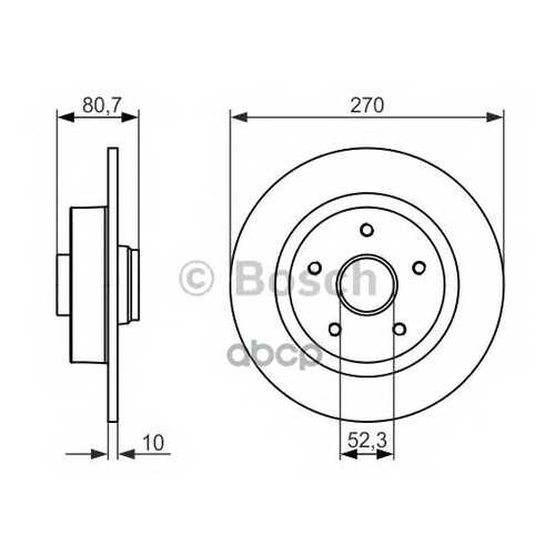 Диск тормозной BOSCH 0986479607 в Колеса даром