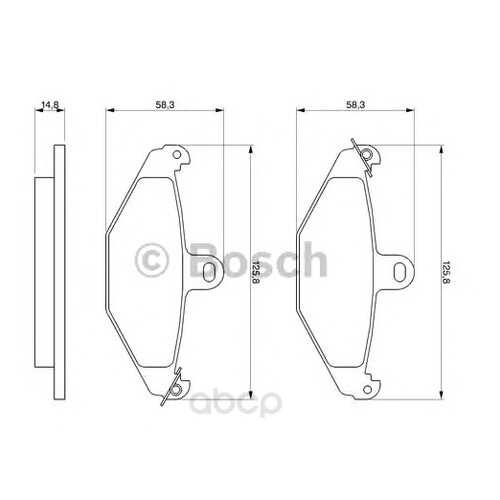 Колодки дисковые задние Bosch 0986461148 в Колеса даром