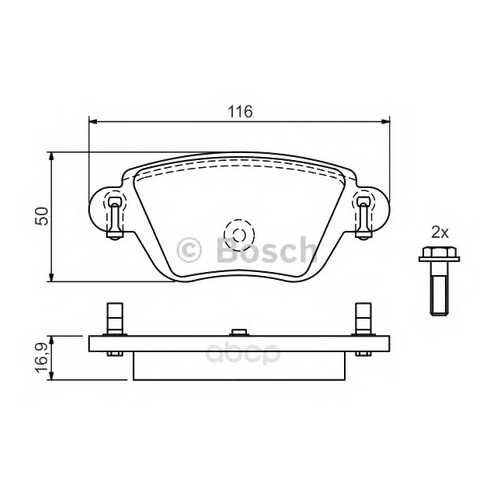 Колодки тормозные дисковые комплект задние Bosch 0986424671 в Колеса даром