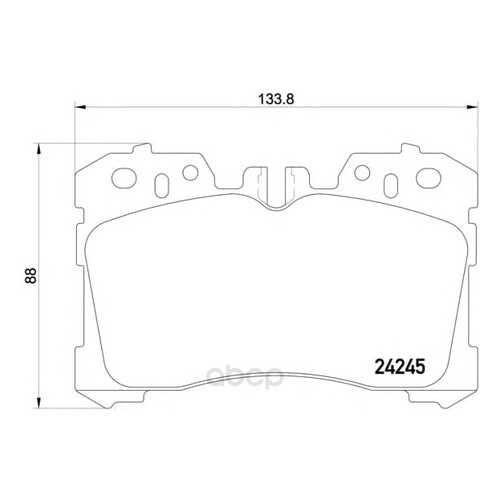 Колодки тормозные дисковые передние lexus ls 06- Textar 2424501 в Колеса даром