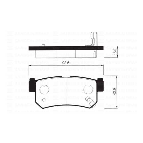 Колодки тормозные SANGSIN SP1151 в Колеса даром