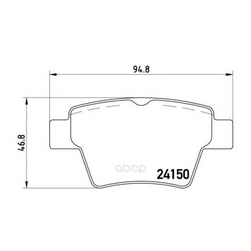 Колодки тормозные задние Brembo P61080 в Колеса даром