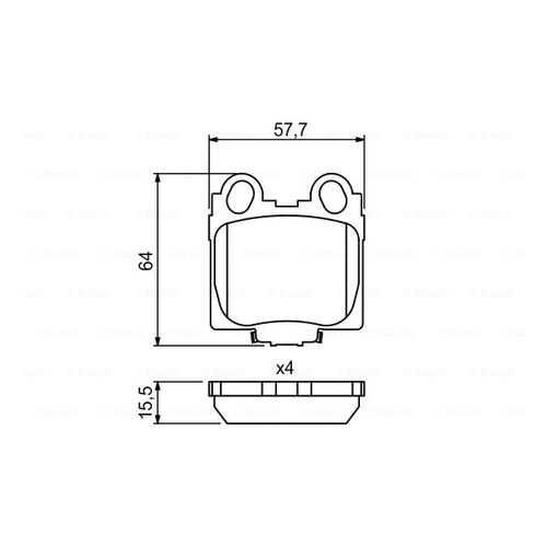 Комплект тормозных дисковых колодок Bosch 0 986 494 231 в Колеса даром