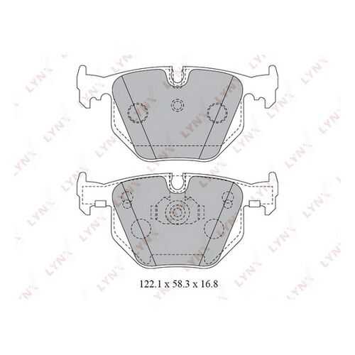 Комплект тормозных дисковых колодок LYNXauto BD-1426 в Колеса даром