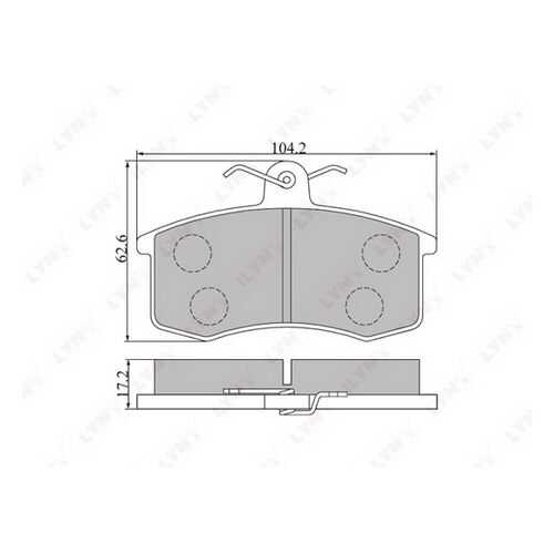 Комплект тормозных дисковых колодок LYNXauto BD-4605 в Колеса даром