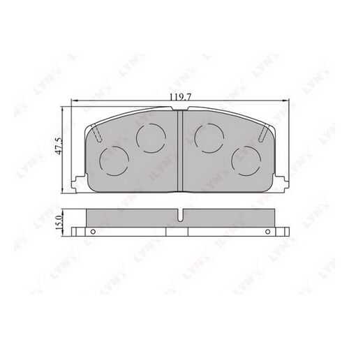 Комплект тормозных дисковых колодок LYNXauto BD-7533 в Колеса даром