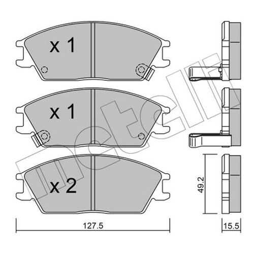 Комплект тормозных дисковых колодок METELLI 22-0081-1 в Колеса даром