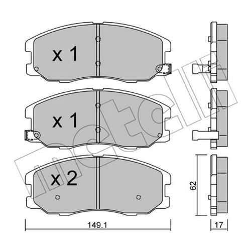 Комплект тормозных дисковых колодок METELLI 22-0778-0 в Колеса даром