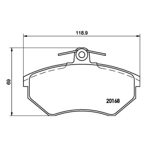 Комплект тормозных дисковых колодок MINTEX MDB1571 в Колеса даром