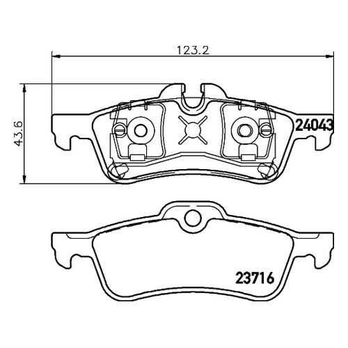 Комплект тормозных дисковых колодок MINTEX MDB2639 в Колеса даром