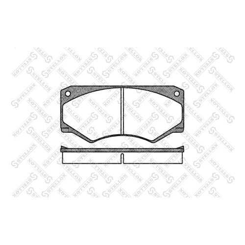 Комплект тормозных дисковых колодок Stellox 058 000B-SX в Колеса даром