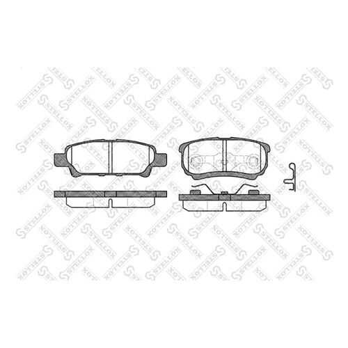 Комплект тормозных дисковых колодок Stellox 1062 002-SX в Колеса даром