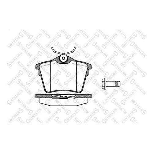 Комплект тормозных дисковых колодок Stellox 1114 000B-SX в Колеса даром