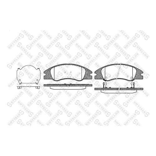 Комплект тормозных дисковых колодок Stellox 1145 002-SX в Колеса даром