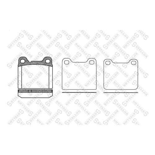 Комплект тормозных дисковых колодок Stellox 268 010-SX в Колеса даром