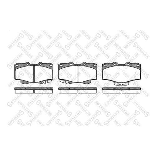 Комплект тормозных дисковых колодок Stellox 326 014-SX в Колеса даром