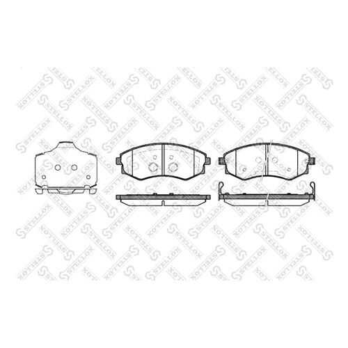 Комплект тормозных дисковых колодок Stellox 329 003B-SX в Колеса даром