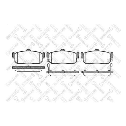 Комплект тормозных дисковых колодок Stellox 377 012-SX в Колеса даром