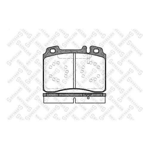 Комплект тормозных дисковых колодок Stellox 390 000-SX в Колеса даром