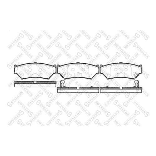 Комплект тормозных дисковых колодок Stellox 400 012-SX в Колеса даром