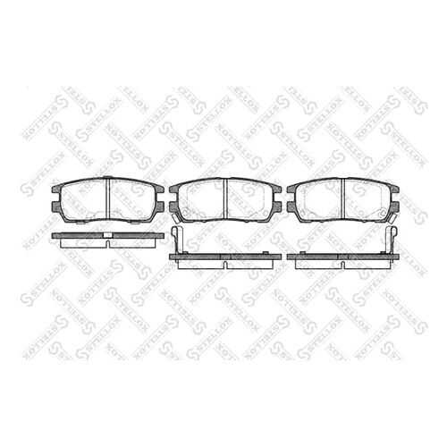 Комплект тормозных дисковых колодок Stellox 416 002B-SX в Колеса даром