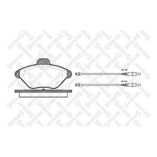 Комплект тормозных дисковых колодок Stellox 450 004B-SX в Колеса даром