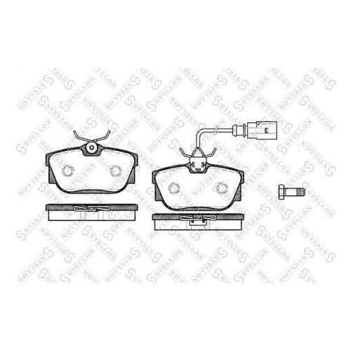 Комплект тормозных дисковых колодок Stellox 778 001B-SX в Колеса даром