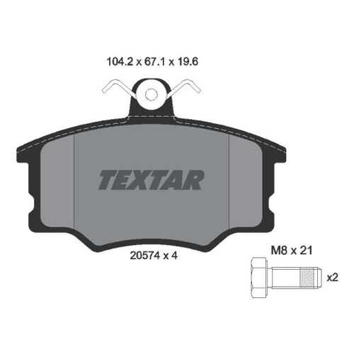 Комплект тормозных дисковых колодок Textar 2057402 в Колеса даром