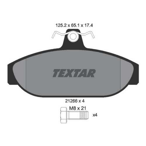 Комплект тормозных дисковых колодок Textar 2126601 в Колеса даром