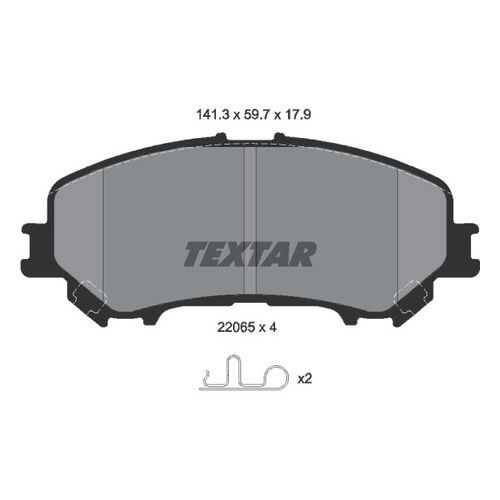 Комплект тормозных дисковых колодок Textar 2206501 в Колеса даром
