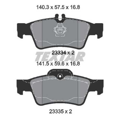 Комплект тормозных дисковых колодок Textar 2333481 в Колеса даром