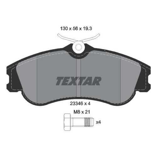 Комплект тормозных дисковых колодок Textar 2334602 в Колеса даром