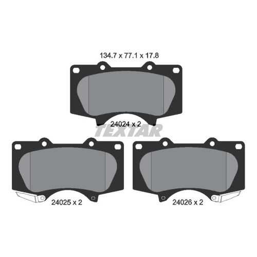 Комплект тормозных дисковых колодок Textar 2402401 в Колеса даром
