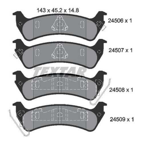 Комплект тормозных дисковых колодок Textar 2450601 в Колеса даром